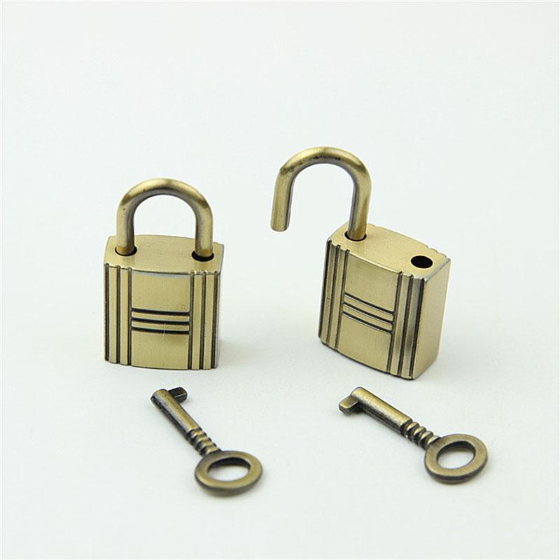 Square Metal Clasp Turn Lock Twist Key Locks DIY Handbag Purse Closure Bag Parts Leather Hardware Accessories