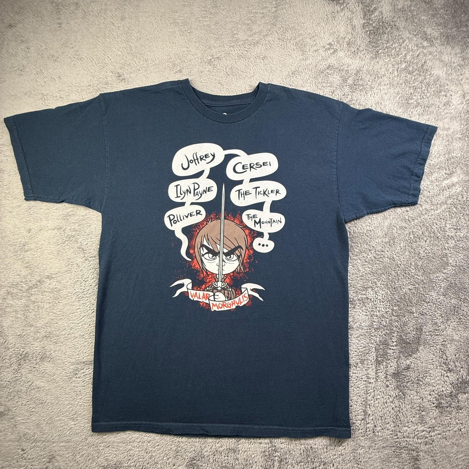 Game of Thrones GOT Arya Stark Shirt Adult L Tee Fury Death List Unisex T-Shirt M