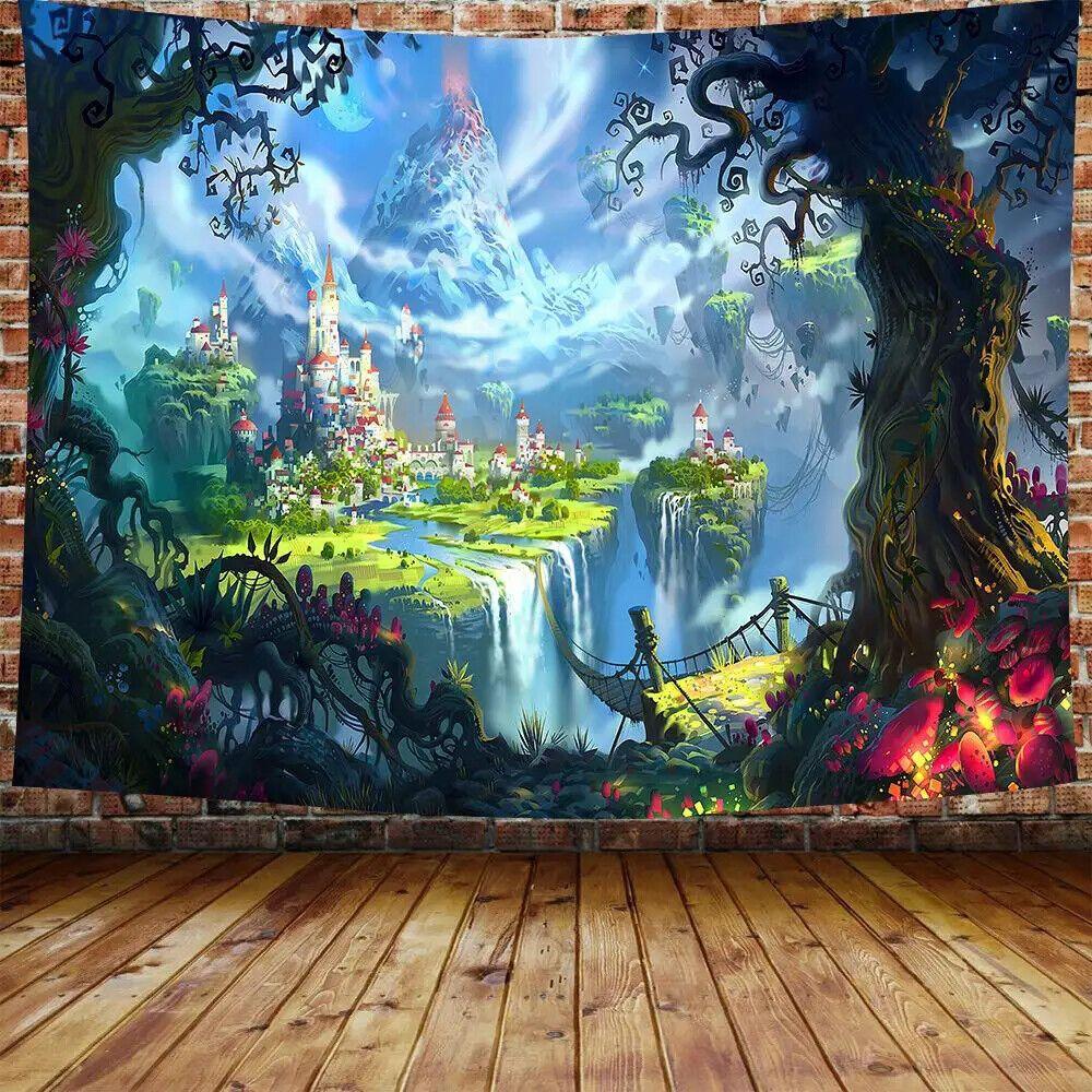 Tapestry Hippie Bohemian 75x100 чёрный