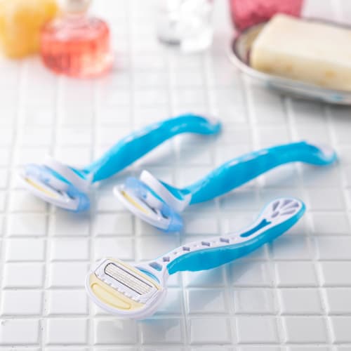Kaijirushi Aquafit 9pcs+1 Razor Women's Razor Women's Razor T-shaped Disposable