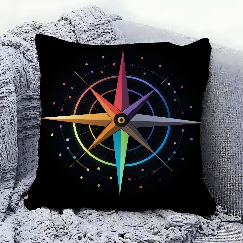 Морской Компас Наволочка Мультяшный Подарок Наволочка Декор Спальни Дом Диван Кресло Сиденье Наволочка 12x12Inch