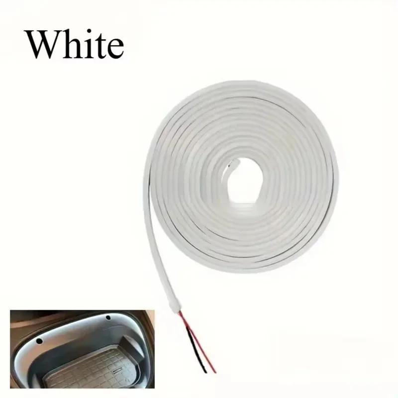 Flexible Silicone LED Light Strip SUV Trunk Soft Rubber Ambient Lighting Waterproof Concealed Installation for Vehicle Decor