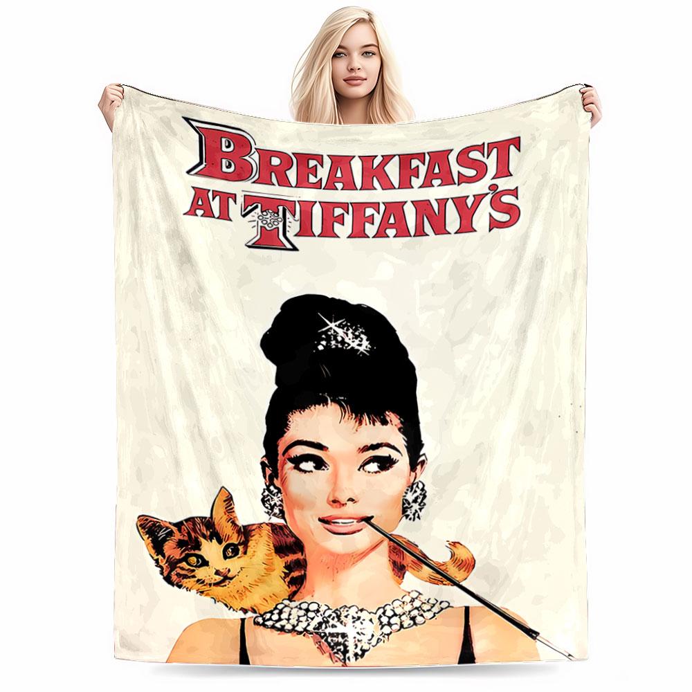 Classic Hollywood Film Print for all seasons blanket lunch break throw gift