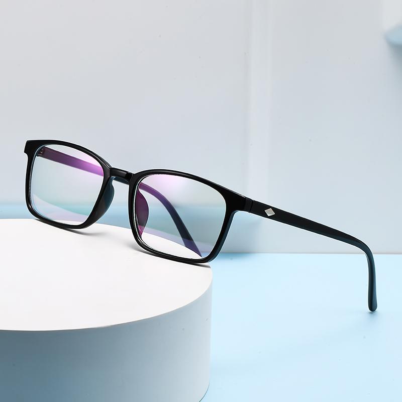 Trendy Versatile For Women Minimalist Fresh Eyeglass Frame Decorative Flat Lenses Suitable For Men Match Finished Myopia Glasses