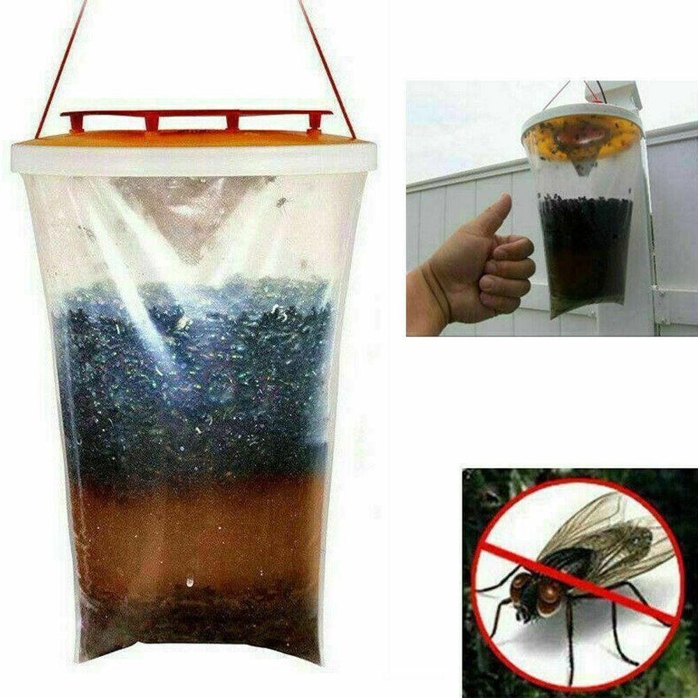 Non-toxic Fly Bag Trap For Fast Results Insect Killer For Outdoor Use Only