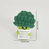 Hand-Woven Crochet Doll Positive Energy Potato Funny Vegetables Fruits Toy Emotion Expression Gift Pocket Hug Knitting Ornaments