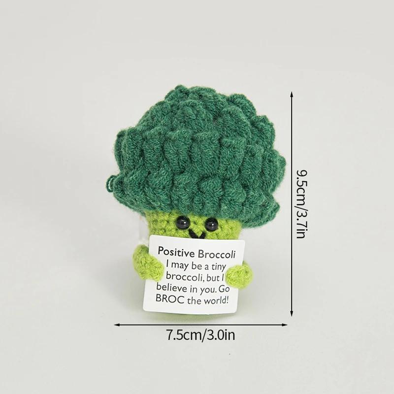 Hand-Woven Crochet Doll Positive Energy Potato Funny Vegetables Fruits Toy Emotion Expression Gift Pocket Hug Knitting Ornaments