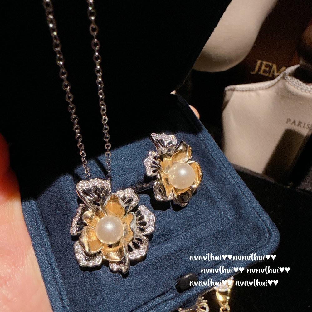 Haute Couture Jewelry, Filigree Point Diamond Butterfly Gemstone Earrings, Rich And Charming, Lace Petal Zircon Necklace Set.