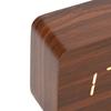 Temperature Display LED Digital Alarm Clock Voice Activated Adjustable Brightness Electronic Alarm Clock Wooden Desk Clock Home
