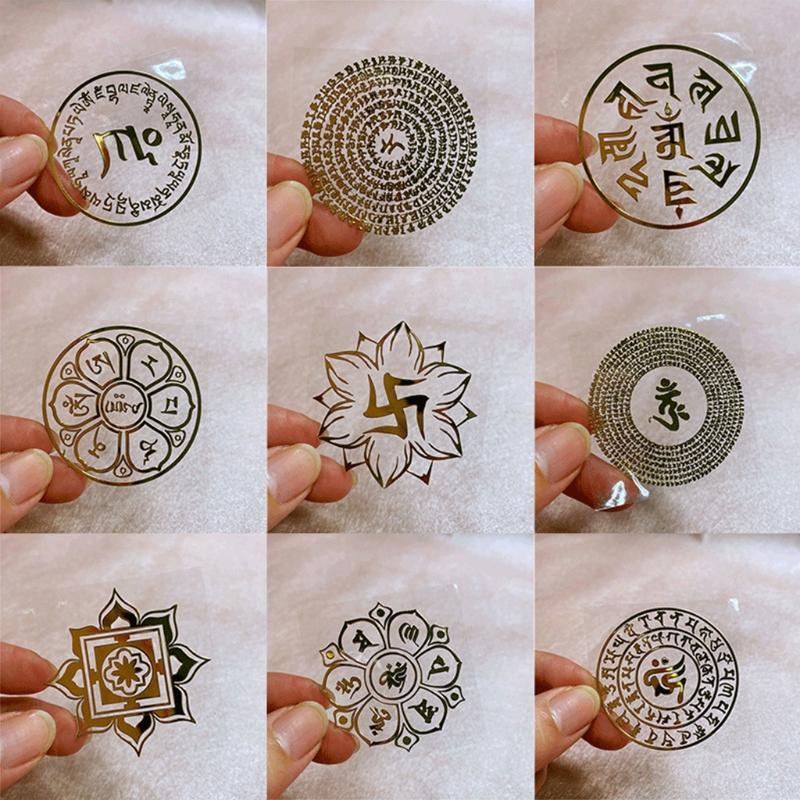 Koop DIY 9 Styles Rune Metal Stickers Epoxy Resin Mold Fillings Jewelry ...