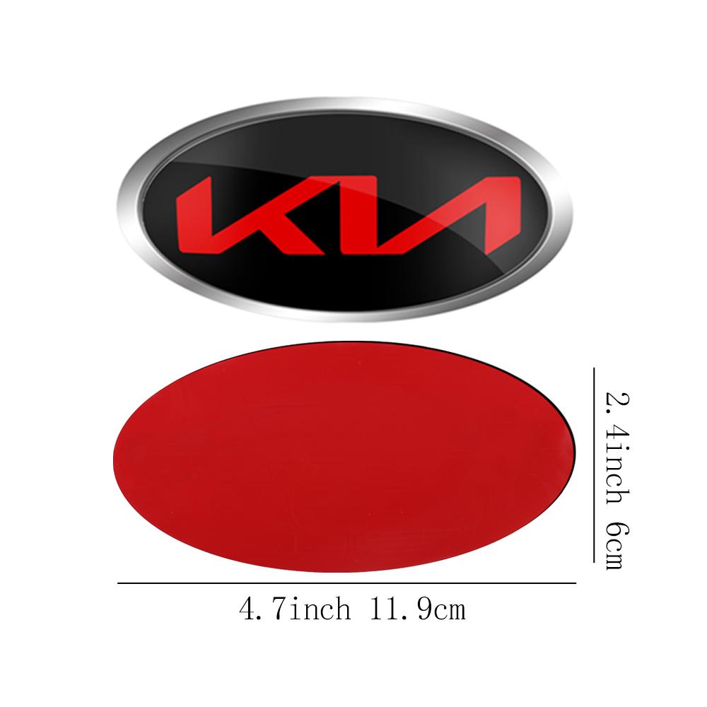 1 Stück Auto Frontklappe Emblem Heckklappe Abzeichen Aufkleber für Kia Rio Picanto Sportage Niro Morning Ceed Optima Seltos Sorento Cerato