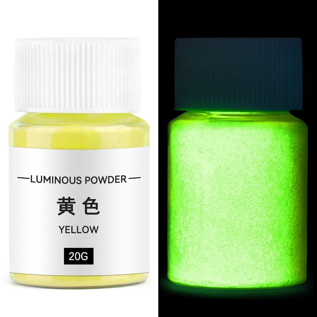 20g Langanhaltende Kerze Leuchtpulver Ungiftige Leuchtende Fluoreszierende Pigmente DIY Glitzerkerze Nagel Farbe Herstellungsmaterial
