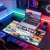 Custom Name Personalized Genshin Impact Pattern Mousepad, Laptop PC Desk Mat, Decorative Desk Mat for Home Keyboard Pad Gift