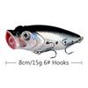 Topwater Wave Lure8cmSubmerged Water15gNew long-range lure fishing gear specifically designed for sea bass fishing