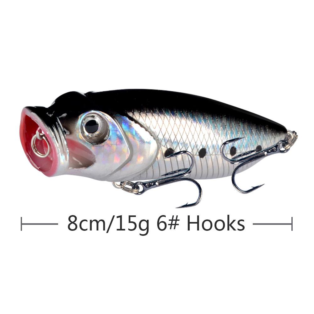 Topwater Wave Lure8cmSubmerged Water15gNew long-range lure fishing gear specifically designed for sea bass fishing