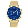 Popular fashion calendar three-eye six-pin men's watch men's watch mesh belt steel belt quartz watch