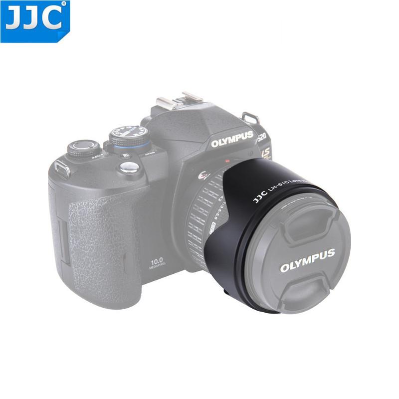 

JJC Reversible Black Lens hood for OLYMPUS Zuiko Digital ED 14-42mm M.Zuiko DIGITAL ED14-150mm II Repace Olympus LH-61C чёрный