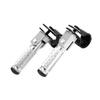 GZYF Motorcycle Highway Footpegs Foldable Footrest Pedals Silver Universal Motorcycle