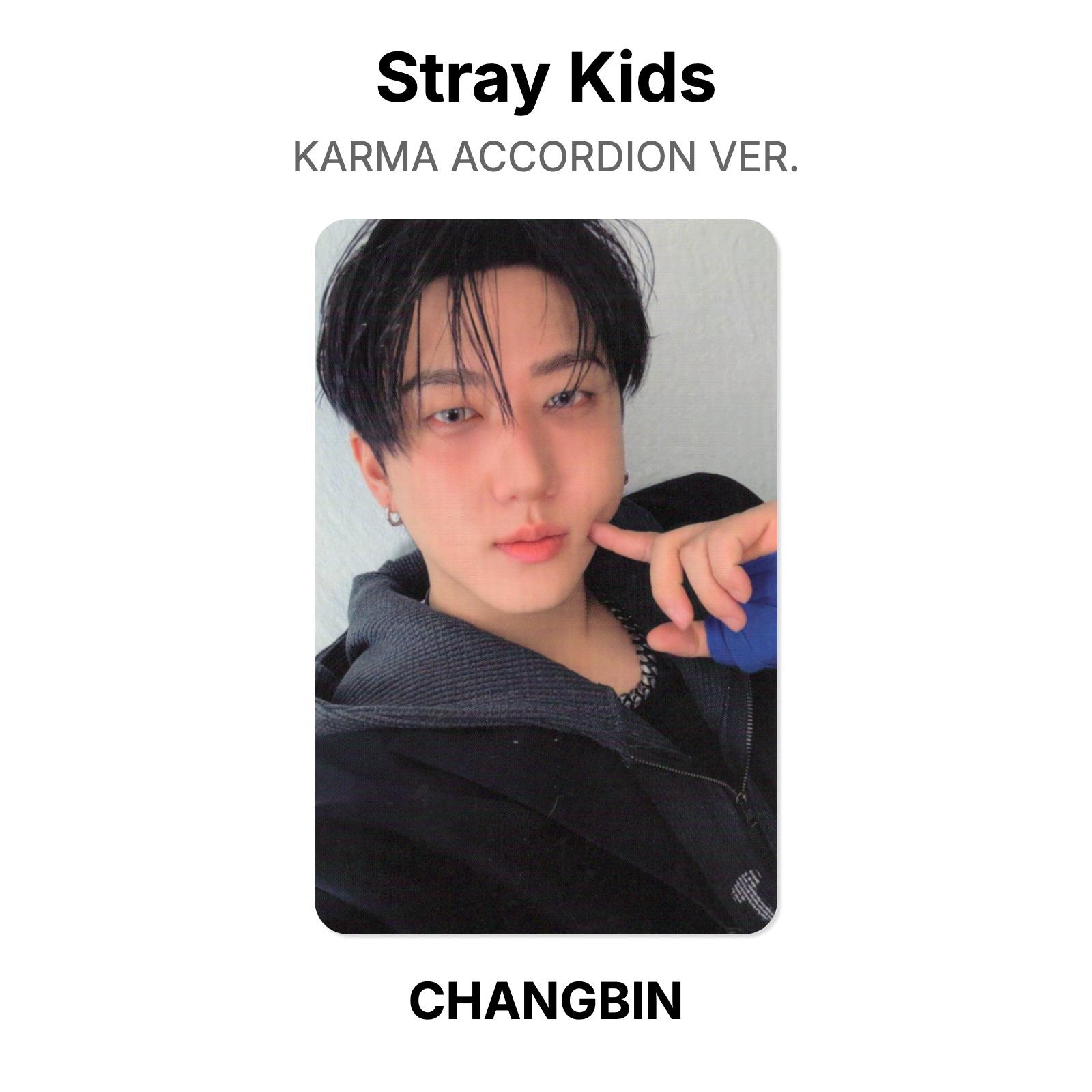 Stray Kids KARMA ACCORDION VER. Official Photocard CHANGBIN