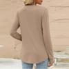 Women's Fashion Casual Color Long Sleeve T-shirt Pullover Top