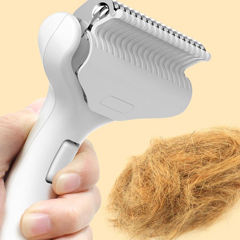Dog Brush For Shedding Gradual Curved Dog Comb Dematting Undercoat Rake Widened Cutters Skin Friendly Deshedding Grooming Tool