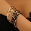 Bohemian Ethnic Gold & Silver Bangle Set - Ancient Western Style Jewelry