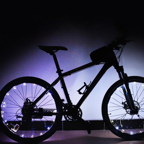 

Велосипедное безопасное колесо для велосипеда, спицы, проволока, клапан для шин, светодиодная подсветка, красочная лампа белый