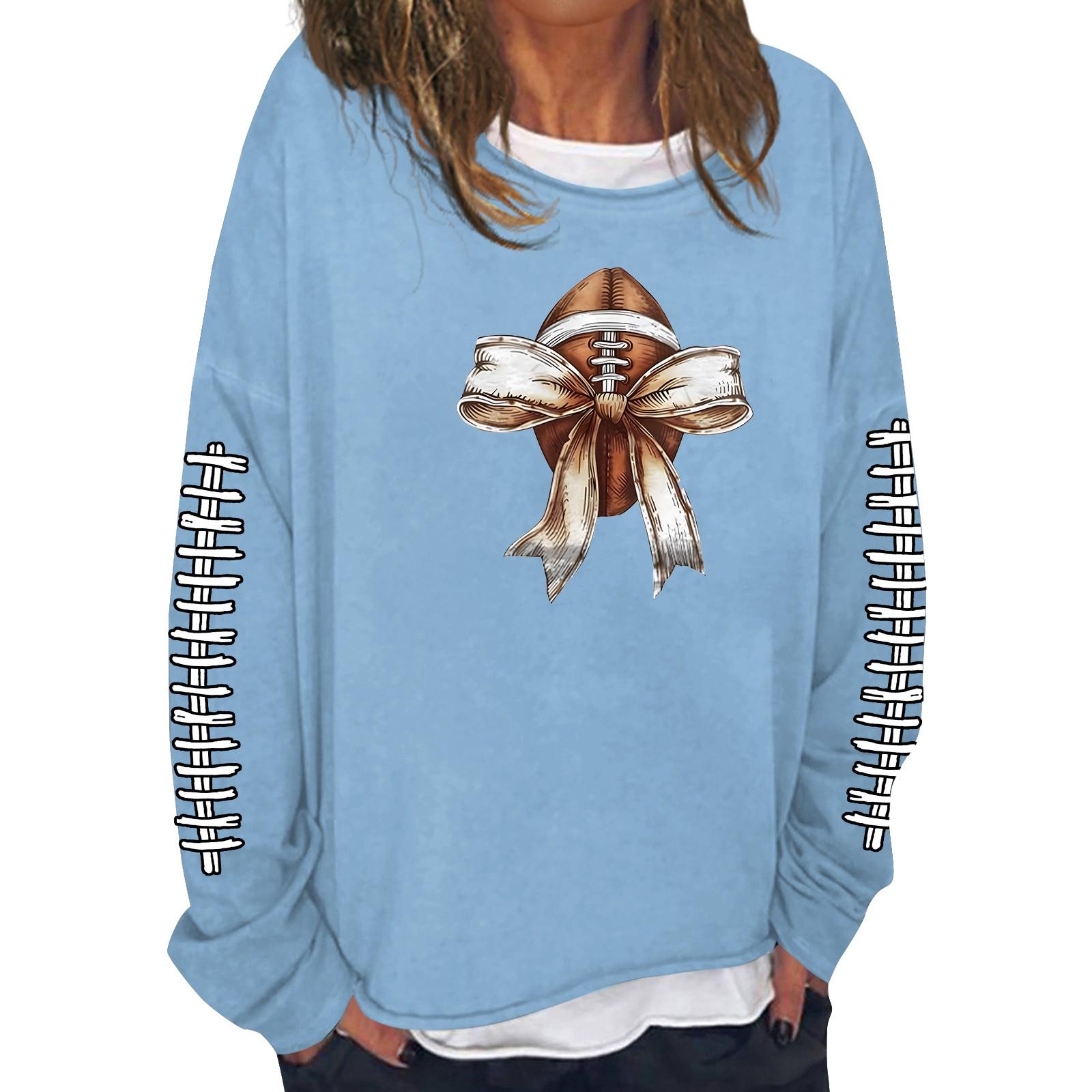 

Женская модная повседневная толстовка с длинным рукавом и круглым вырезом с принтом L