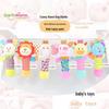EarthMama Animal Hand Rattle Toy with BB Device - Early Education & Soothing Doll for Infants