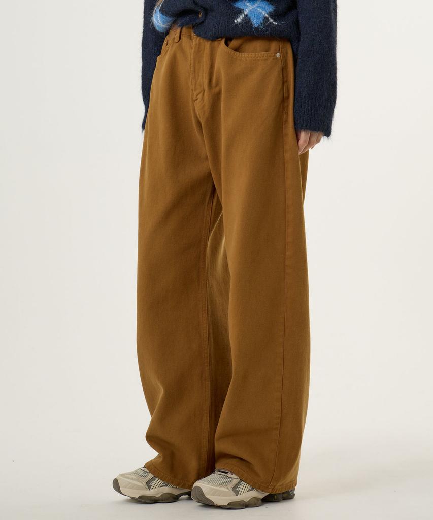 UNKNOWN PLANET Brushed Cotton Pants Brown