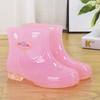 Non-slip short rubber shoes rain shoes women's summer rubber boots jelly waterproof shoes transparent medium tube plastic laundry overshoes
