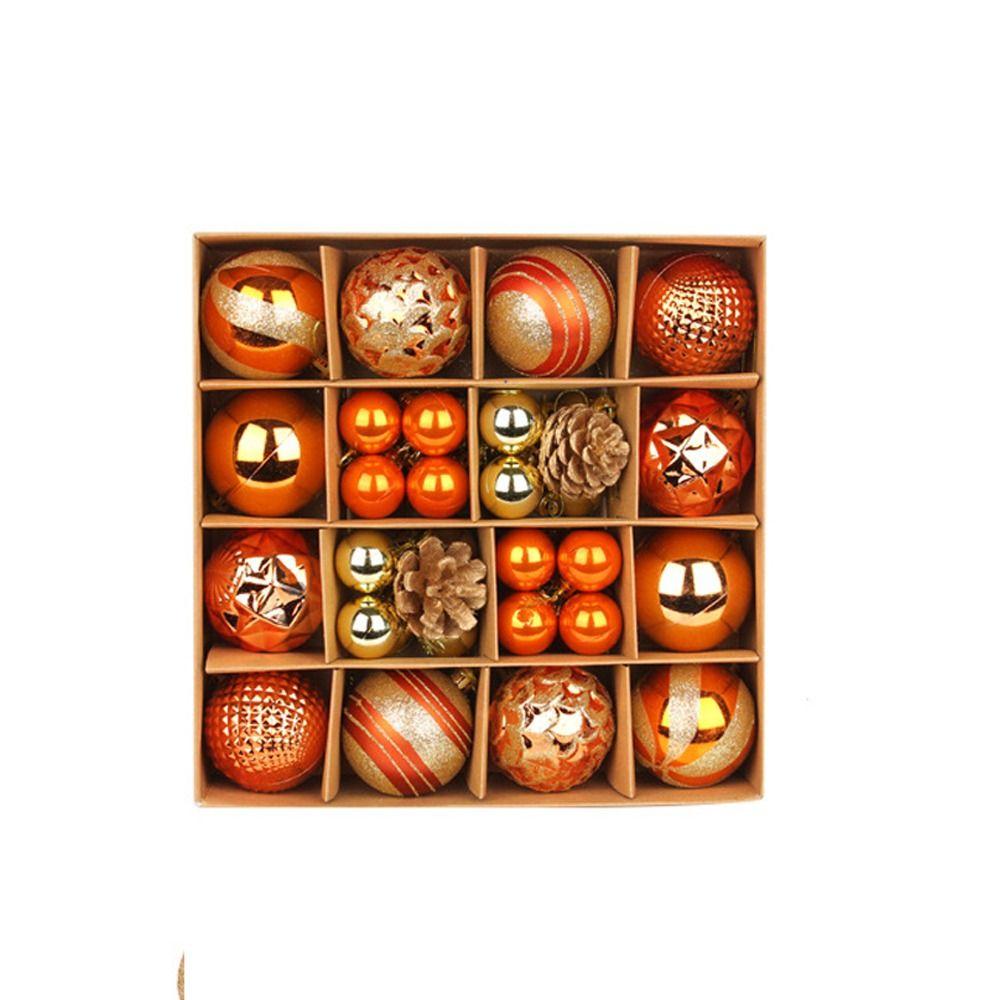 

Colorful Electroplated Christmas Ball Gift Box Plastic Christmas Tree Pendant Hotel Office Style 11