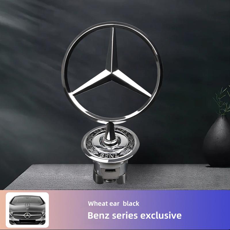 GLC GLB 1 szt. Metalowy Znak na Maskę Samochodu Przednie Chromowane Logo Oznaczenie Maski Dla Mercedes Benz Klasa C E S W204 W205 W212 W213 W211 W220 W2