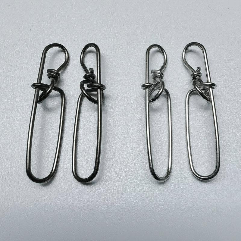 Stainless Steel Double Insurance Inside Lock Pin Quick Ringlock for Hard Soft Lure Bait Saltwater Fishing Connector