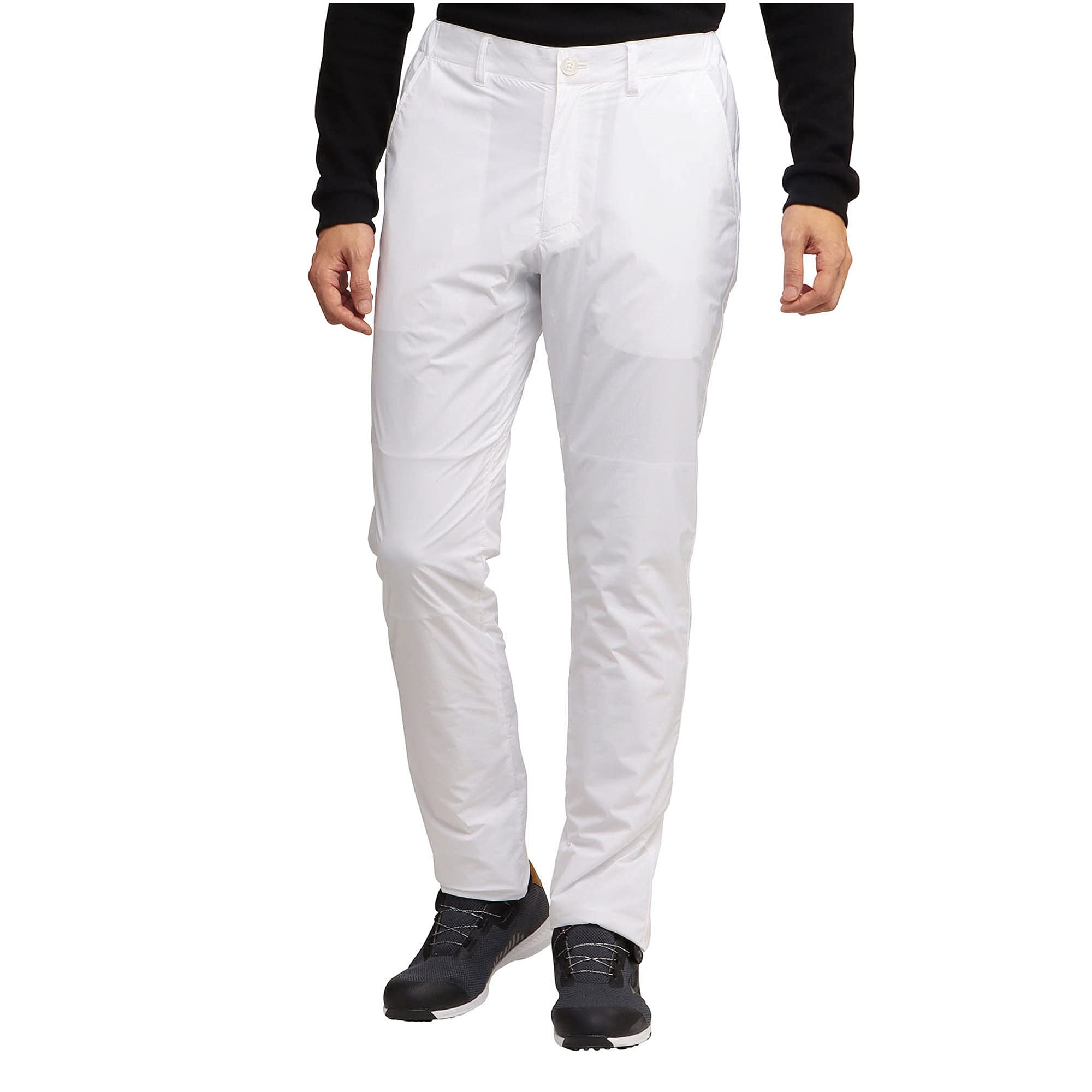 

Mizuno Breath Thermo Lined Golf Size M Pants, Moisture-Wicking, Heat-Generating Material, Water-Repellent, Stretch, Men s, White, (E2MF1525) белый