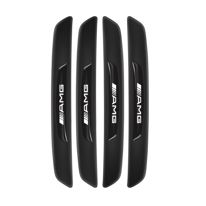 AAVQ1 4Pcs Car Anti-Collision Strip Car Door Anti-Scratch Protector Stickers For Mercedes Benz AMG Smart W205 C300 W203 W206 W108 W124