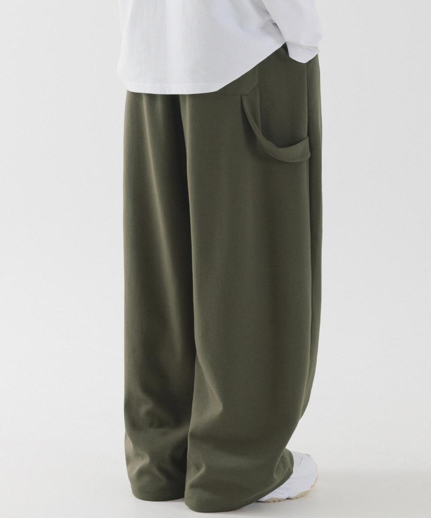 PIANER Carpenter Wide Sweatpants (Khaki)