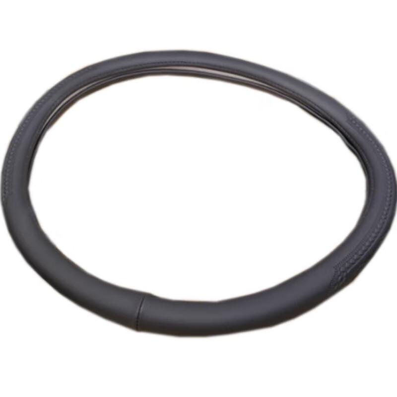 Yueting Black Genuine Leather Steering Wheel Cover