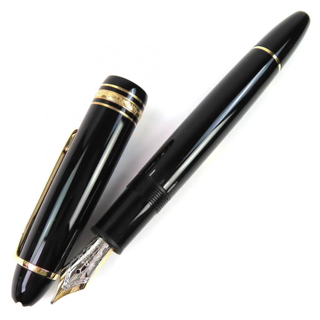 Excellent MONTBLANC fountain pen Meisterstück 146 black 14K mens Used