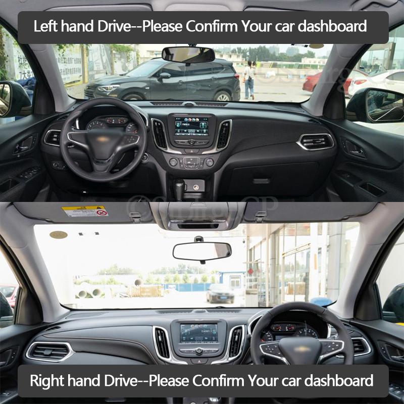 High-quality leather instrument panel protection pad and light-proof pad for Chevrolet Equinox 3 2017-19 car styling accessories