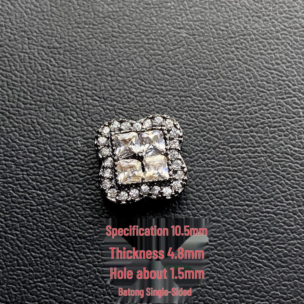 Bright Zircon Four-Leaf Clover Crystal Beads DIY Jewelry Accessories