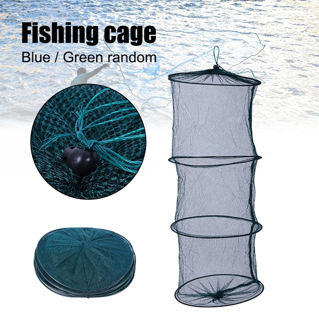 Foldable Fishing Net with Random Color Durable Long Lasting Portable Lightweight Easy to Store for Fishing random color