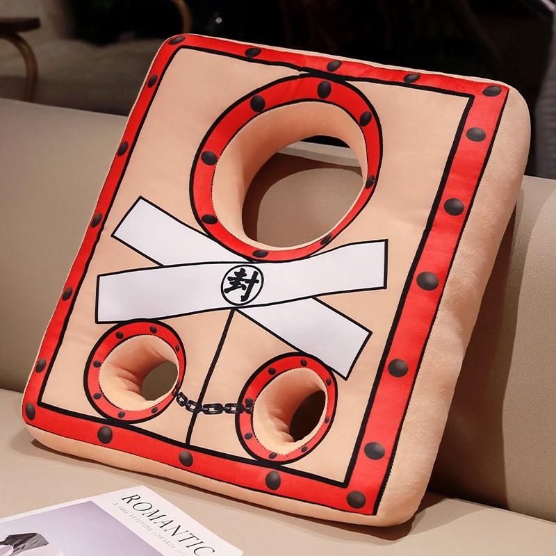 Creative Shackles Throw Pillow Office Back Neck Cushion U Shaped Toys Plush