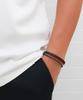 Blancier Ventus Bm258B1178 Brine Layered Cowhide Men'S Bracelet