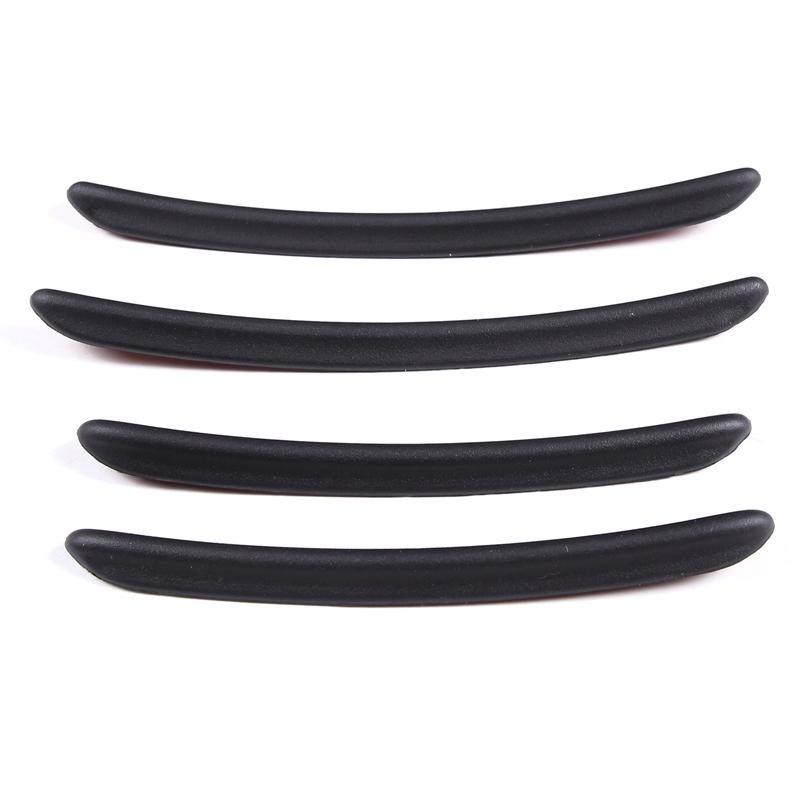 ABS Black Car Fender Flares Mud Flaps Arch Wheel Eyebrow Lips Strips sticker Trim For Fiat 500 2016-2025 Exterior Accessories