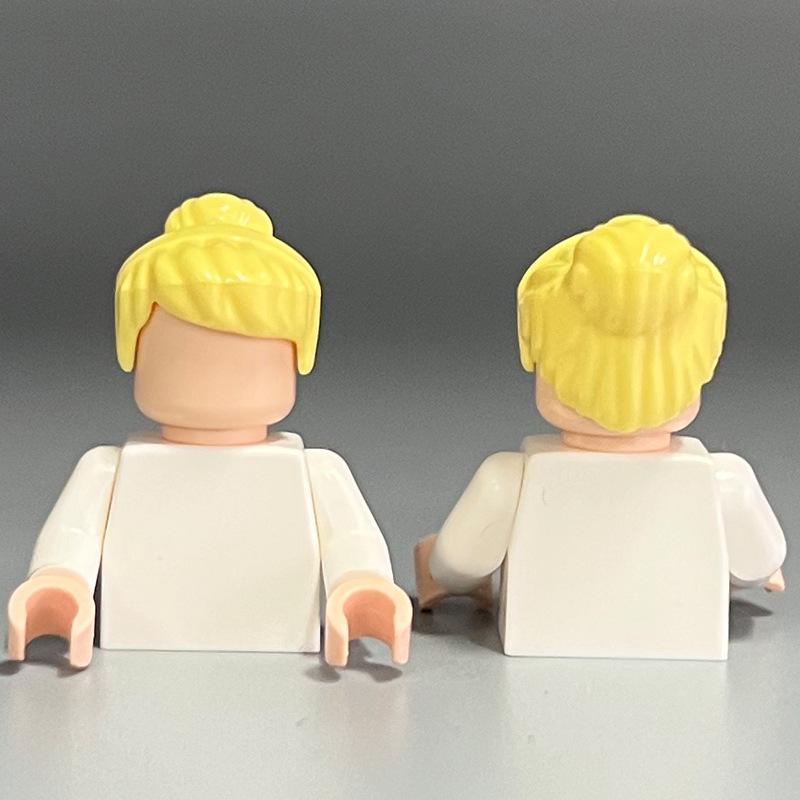 Cross-Border Compatible Girls' Lego Hair Building Blocks - Small Parts & DIY Accessories