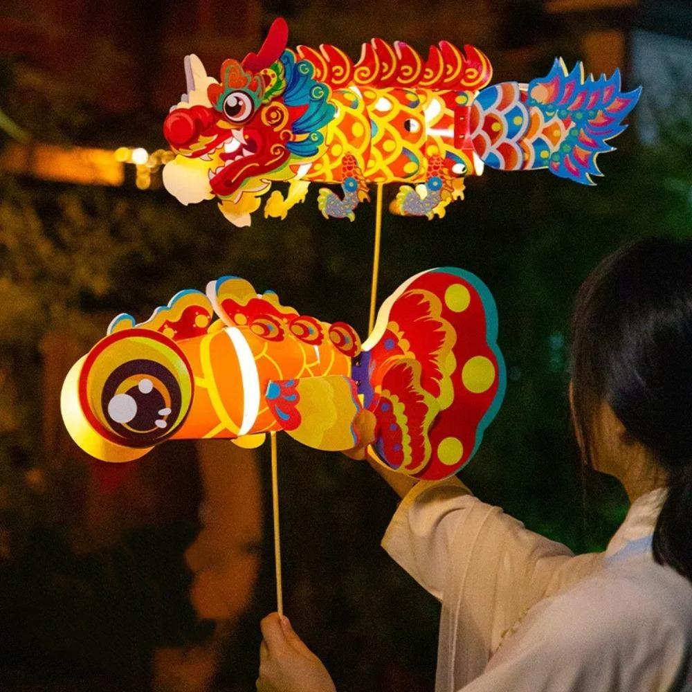 Colorful Koi Lantern Decorative Parent Child Toy Lantern Cultural Events
