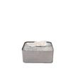 Modern Luxury Stainless Steel & Horsehair Tissue Box - Elegant Pull-Type Design for Living Room or Coffee Table Decor.