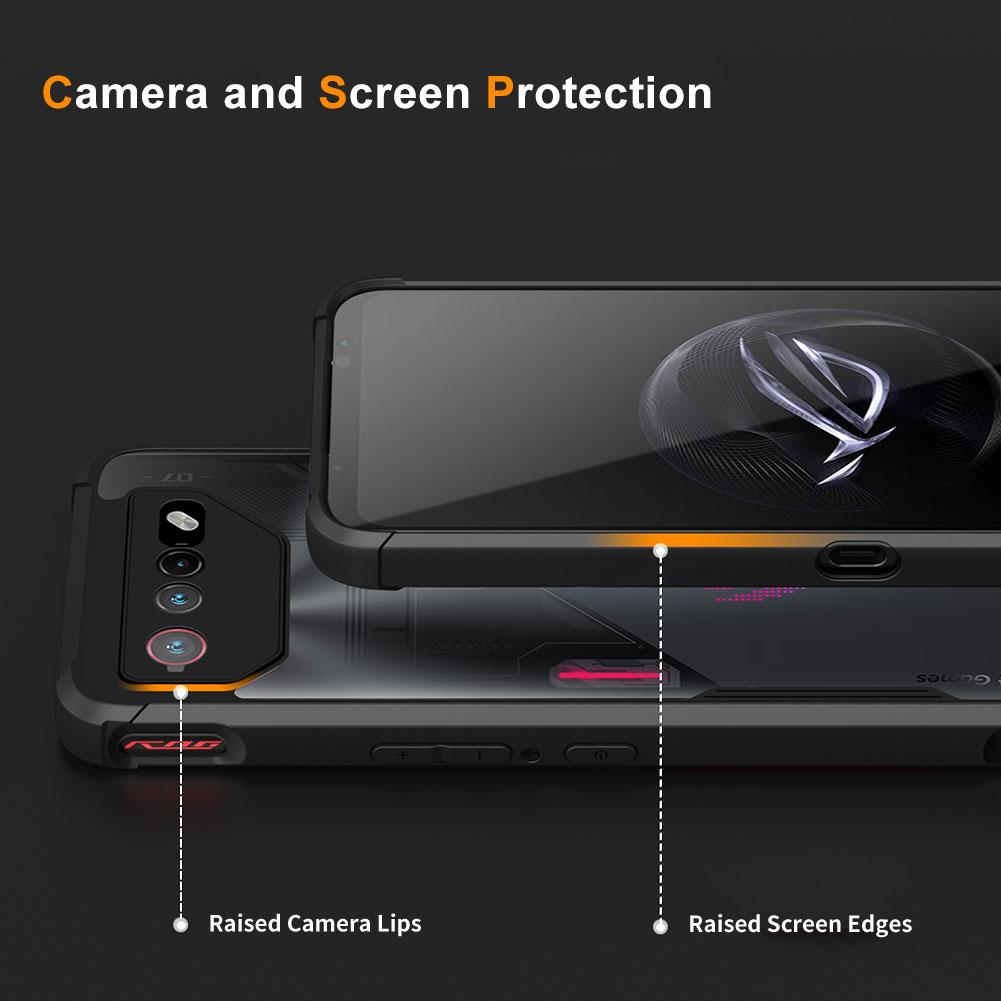 Ultra Slim TPU Case for ROG Phone 6D Ultimate/7, Shockproof Lightweight Cover with Full Protection