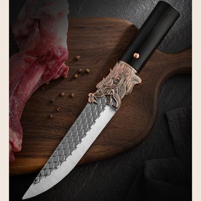 Couteau à désosser forgé, couteau utilitaire en acier inoxydable, couperet de cuisine, couteau à éplucher, couteau à barbecue, couteau de chasse et de pêche pour la viande et les légumes